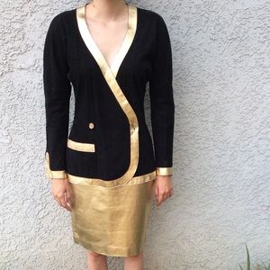 Jean Muir Neiman Marcus Holiday Fancy Blouse Skirt